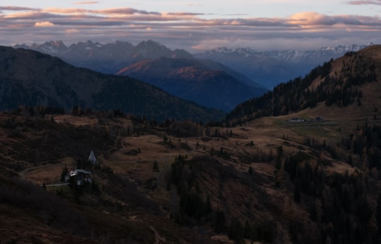 bird's-eye view photography of mountains in Paularo Italy