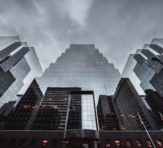 low angle photography of high-rise building