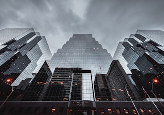 low angle photography of high-rise building