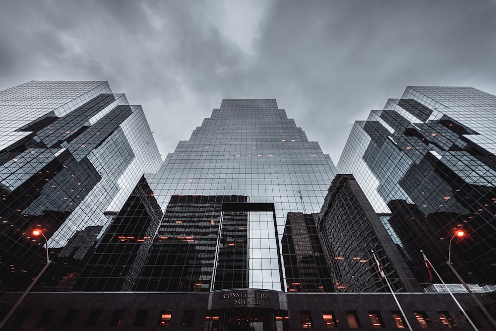 low angle photography of high-rise building