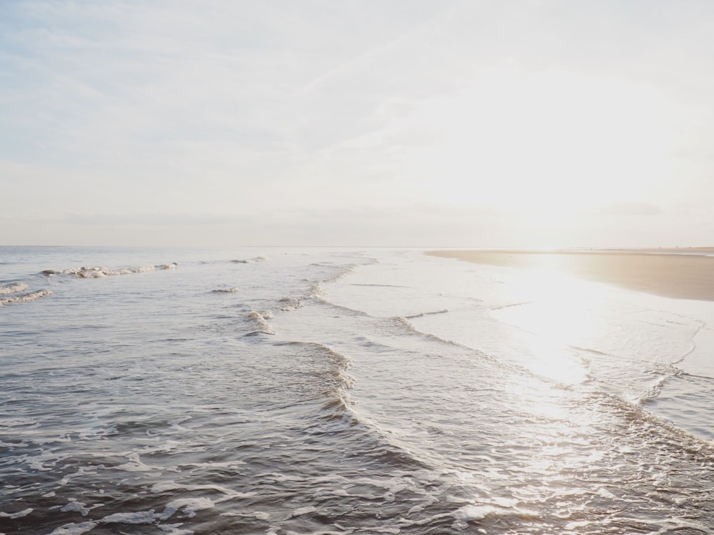 time lapse photography of seashore