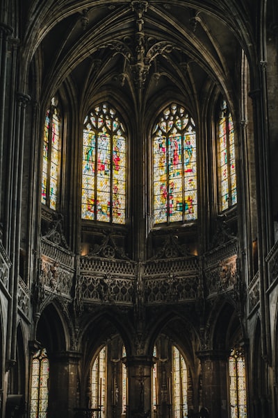 Gothic cathedral interior