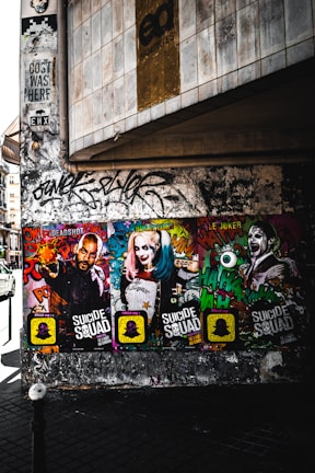 Suicide Squad wall graffiti
