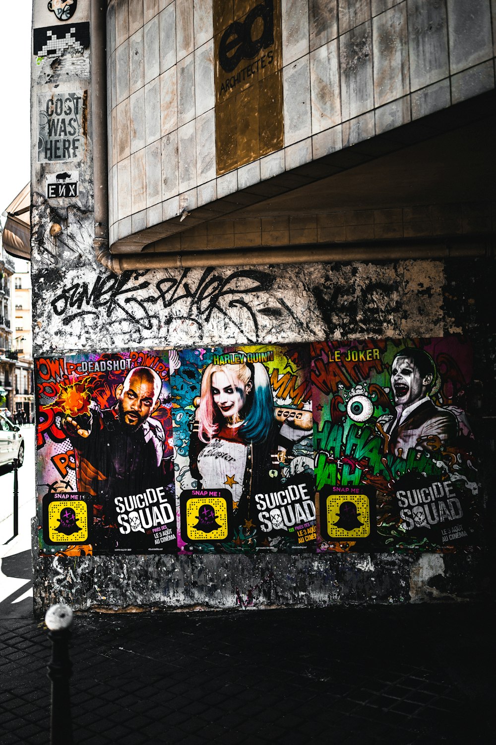 Graffiti en la pared del Escuadrón Suicida