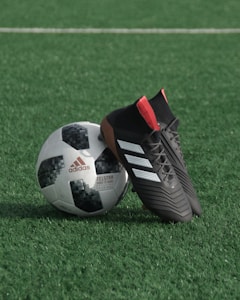 Football Boots on Pitch