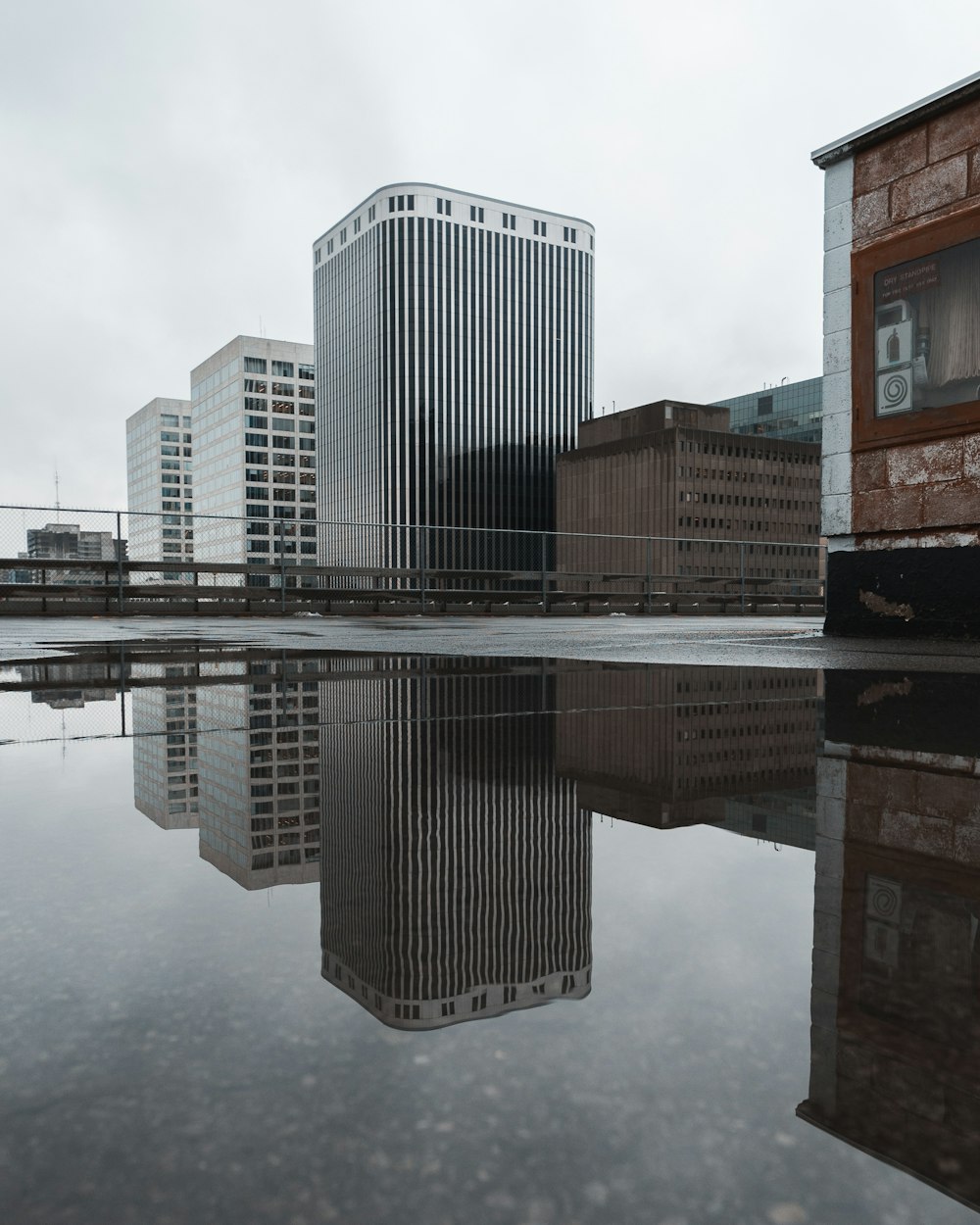 worm's eyeview of buildings