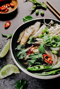 vegetables on cook pot