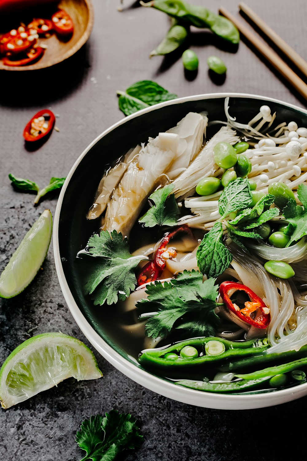 verduras en la olla