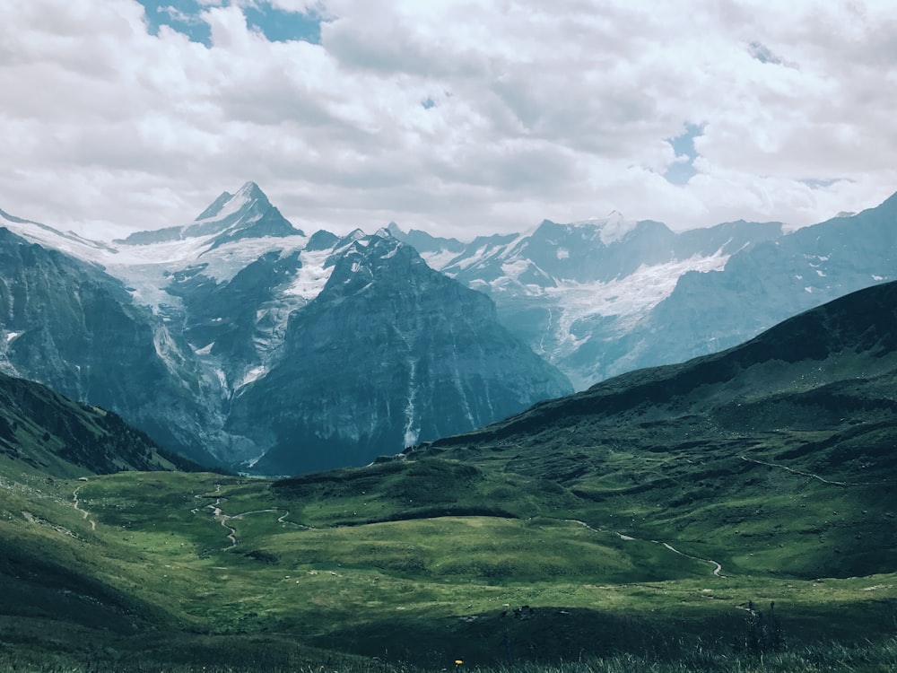 cloudy sky over mountain