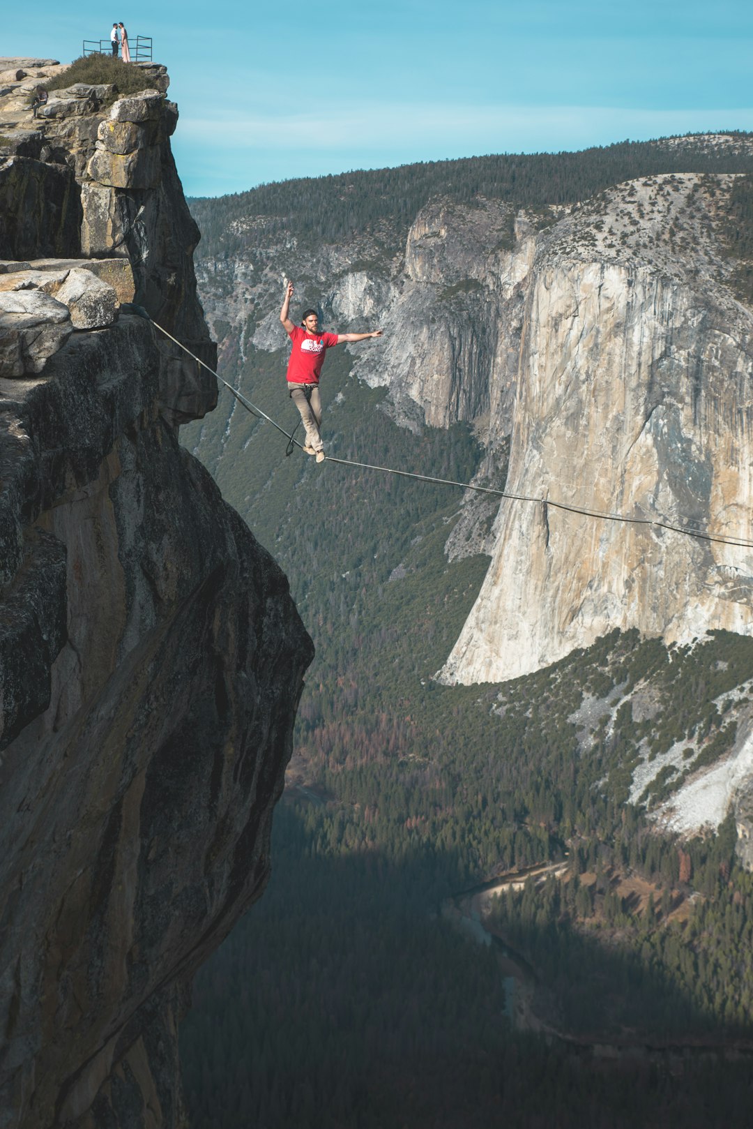 Extreme sport photo spot Taft Point Yosemite National Park