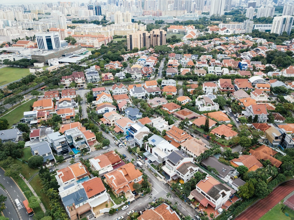 aerial photo of residence house