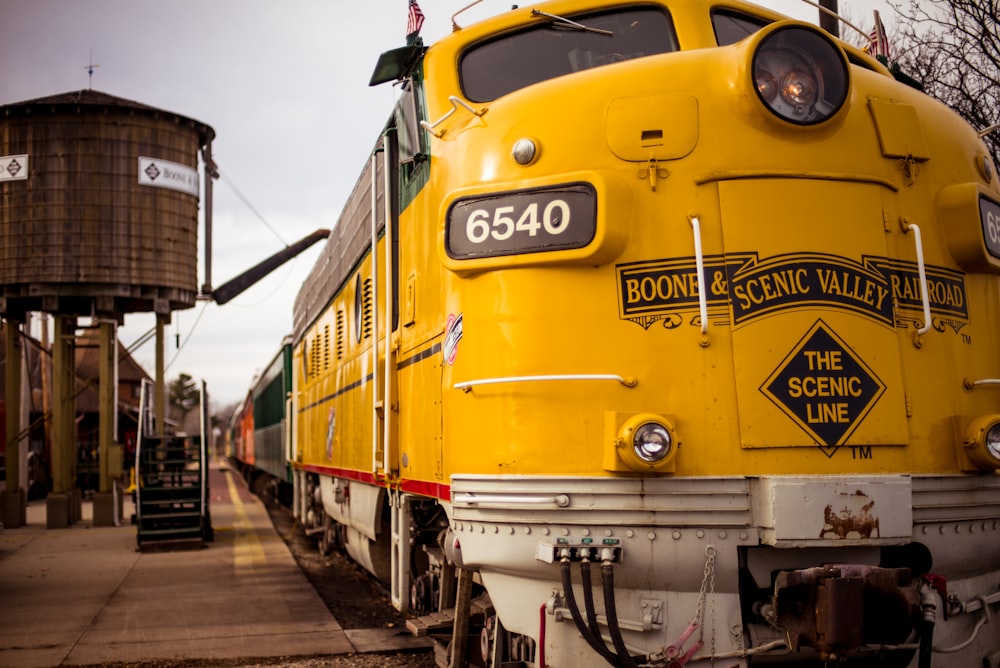 yellow Scenic valley train