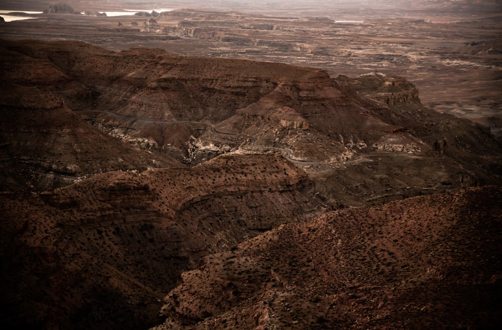 aerial view of mountain during daytime