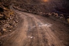 brown soil pavement