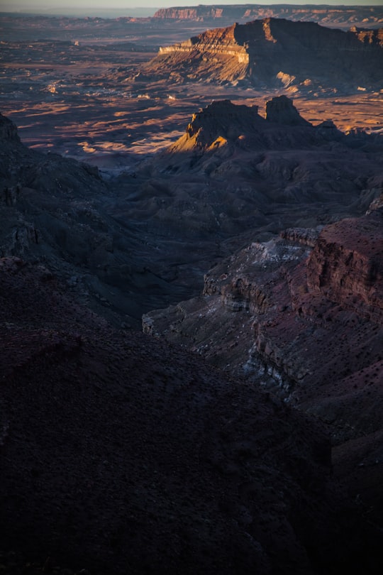 top view photo of mountain in Grand Staircase-Escalante National Monument United States