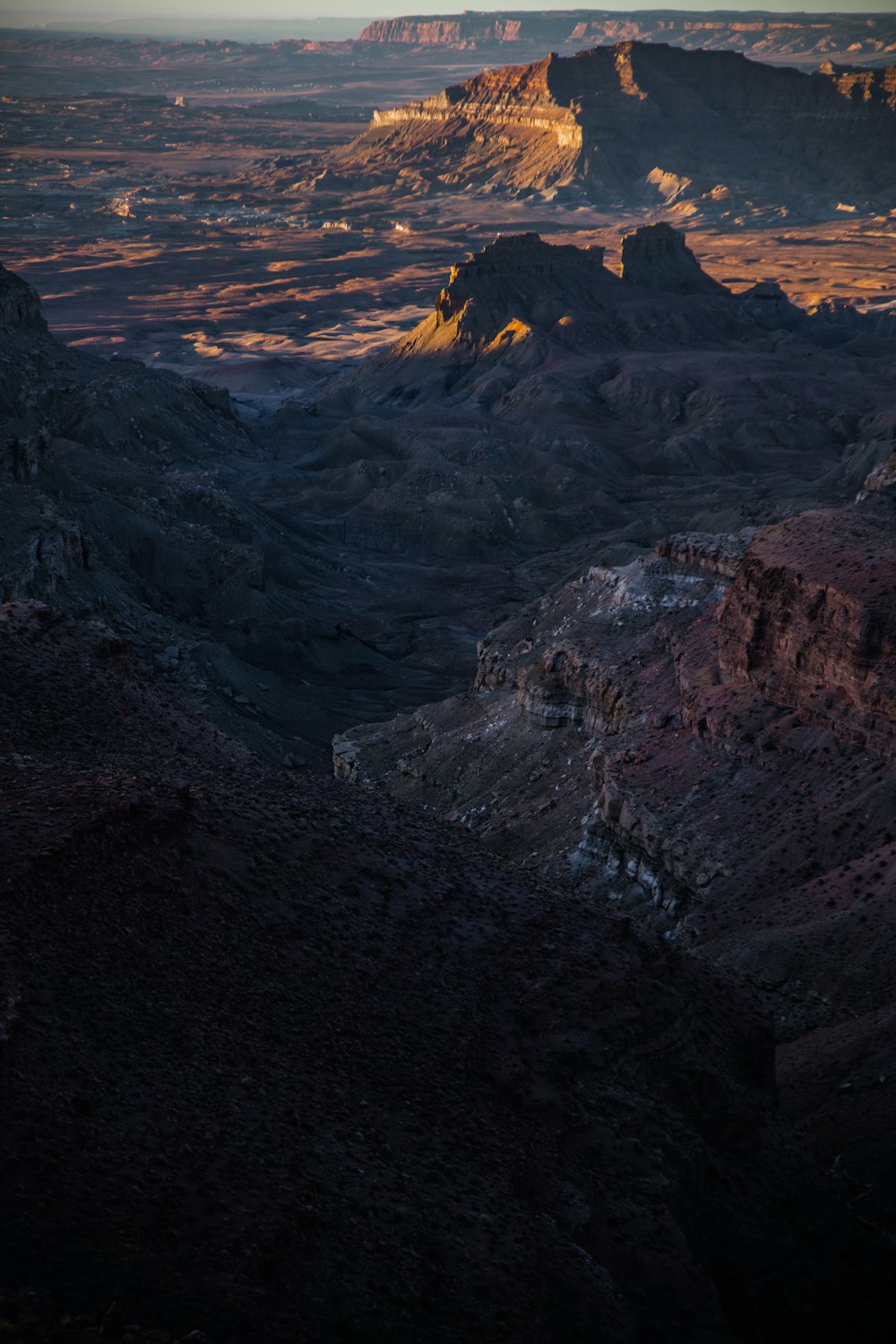 top view photo of mountain