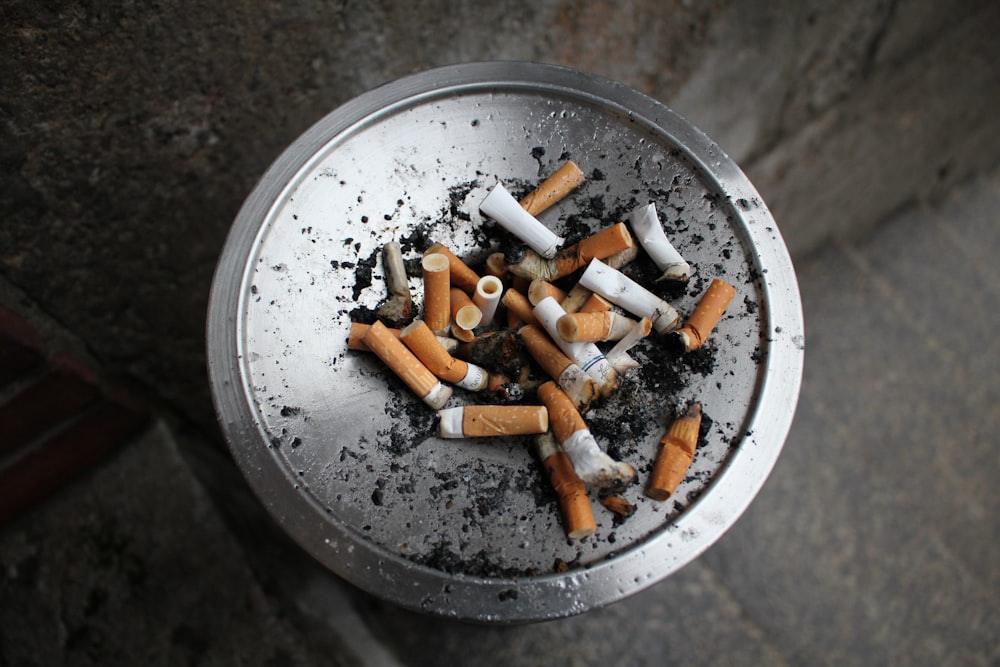 cigarette but on ashtray