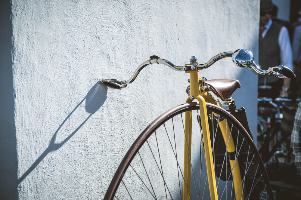 yellow bicycle