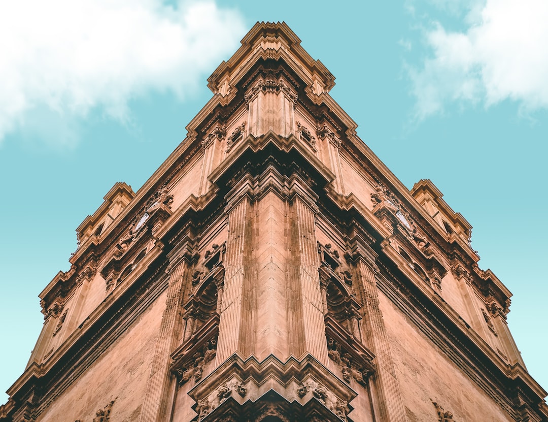 a very tall building with a sky in the background, Castle