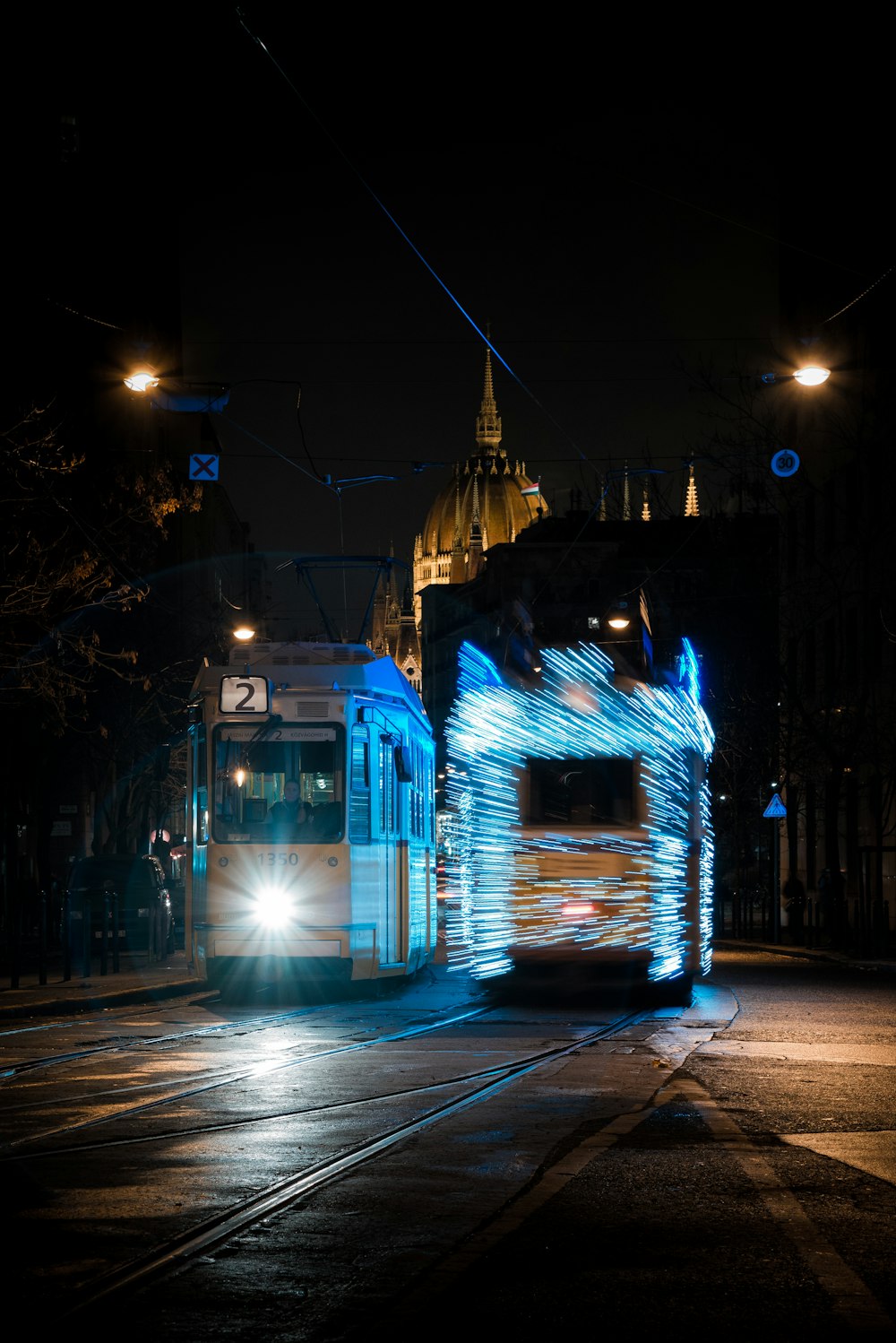 time-lapse photography of bus on road