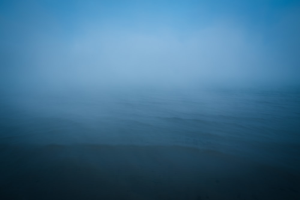 a blurry photo of a body of water