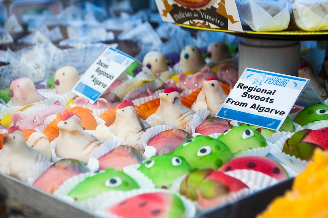 assorted-color cupcakees, Regional Sweets from Algarve