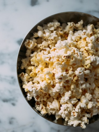 photo of popcorn kernels