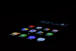 turned on Android smartphone