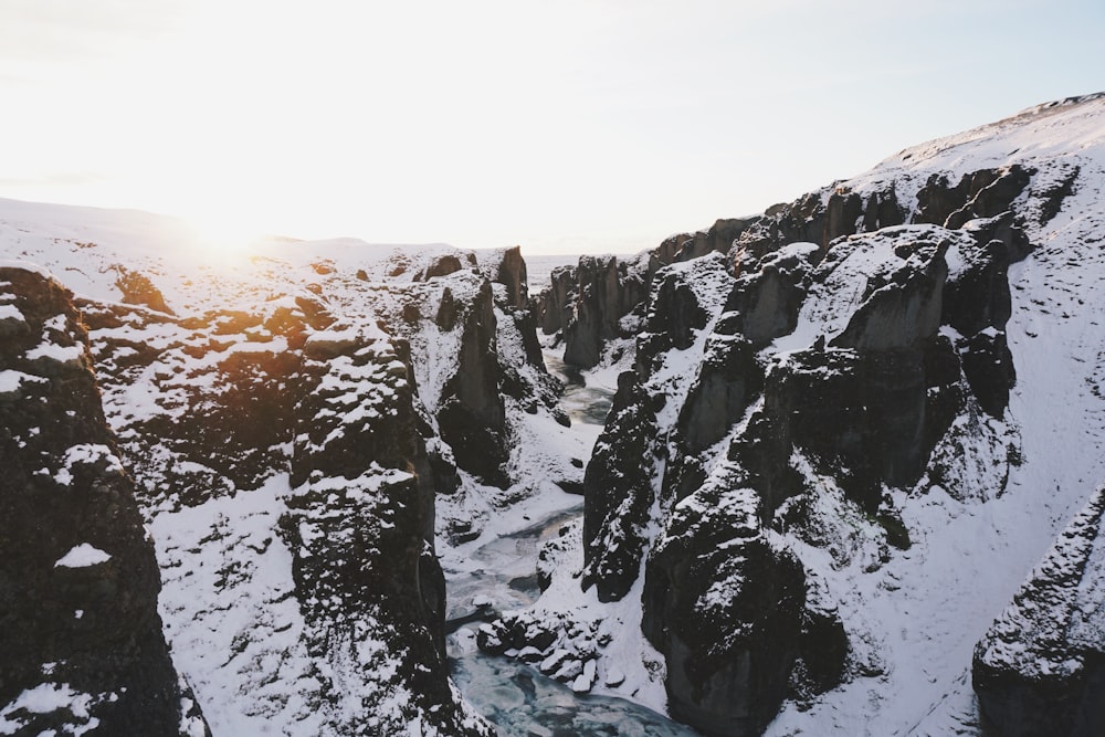 snow mountains during day time