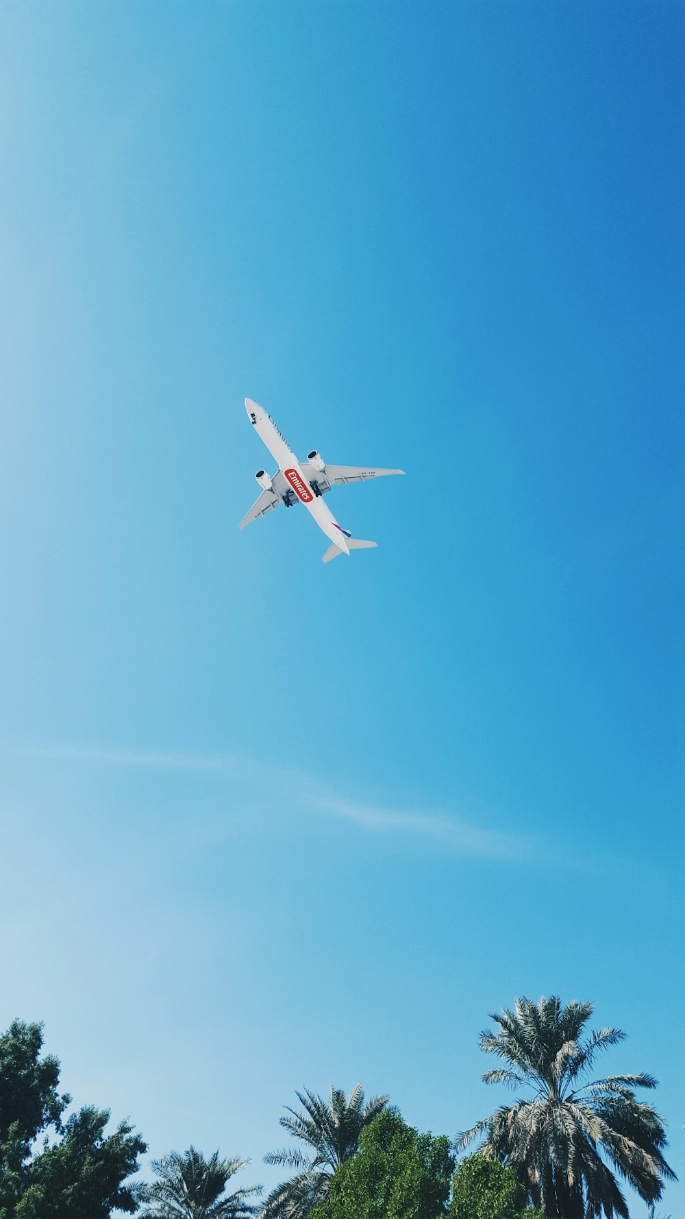 aereo di linea bianco volante al cielo