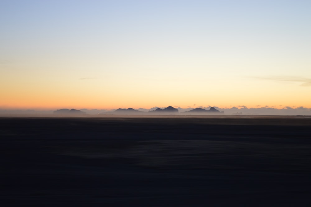 Desierto tomado durante la hora dorada