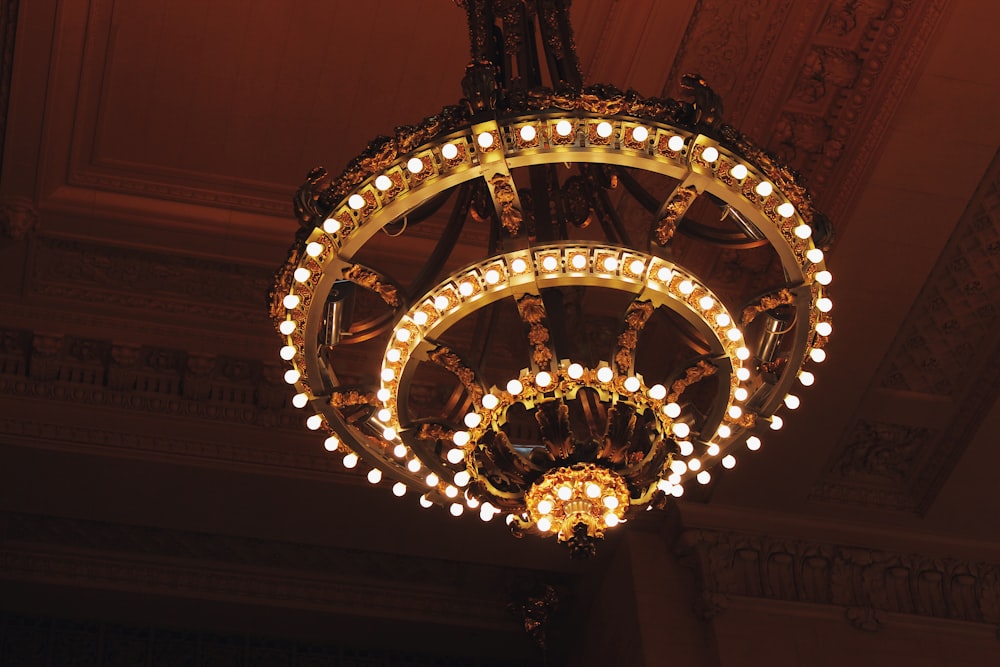 white chandelier