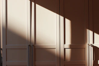 Close-up of a geometric LED wall panel casting intricate shadows.