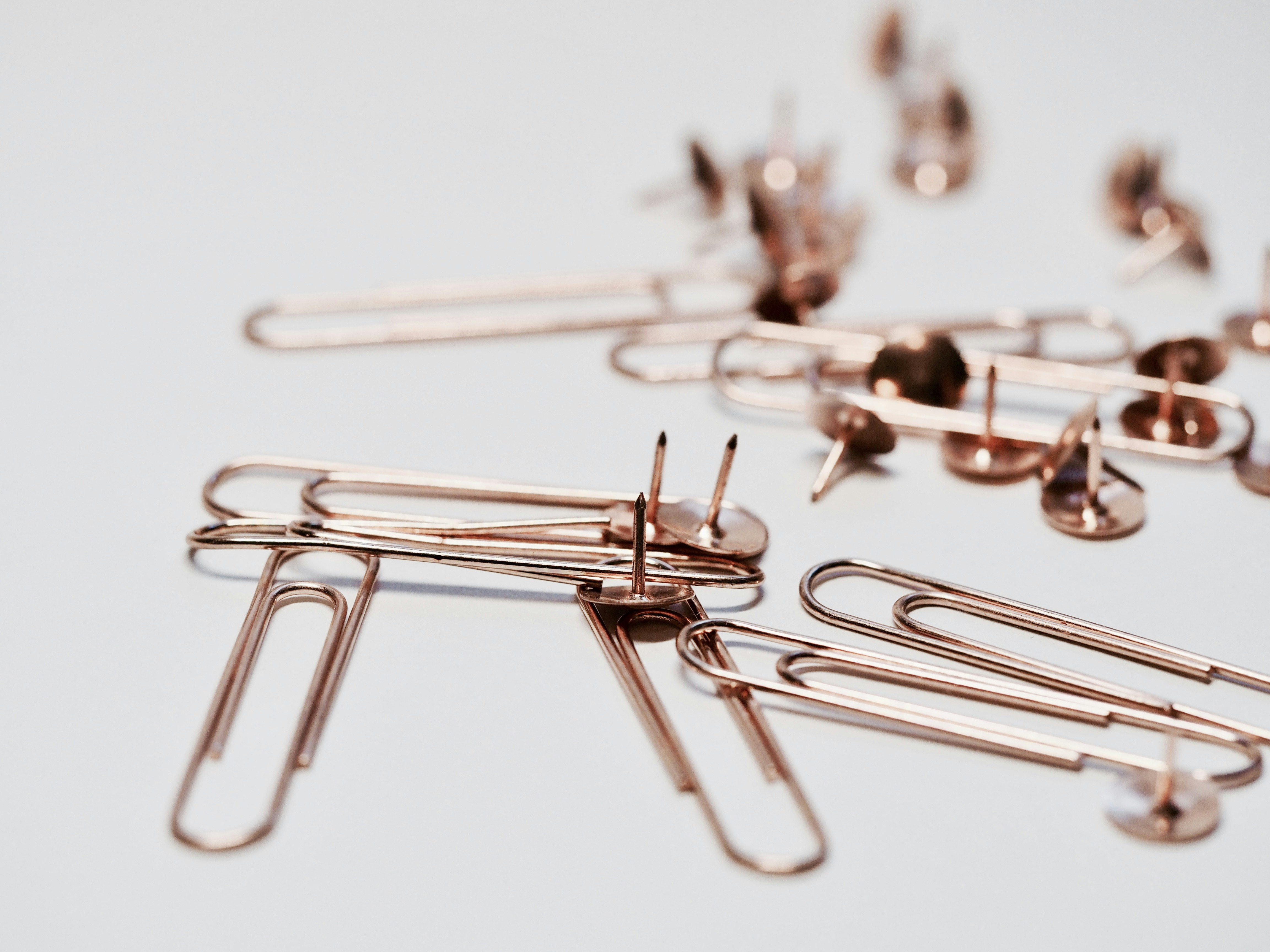 Rose gold stationary