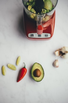 vegetables in blender