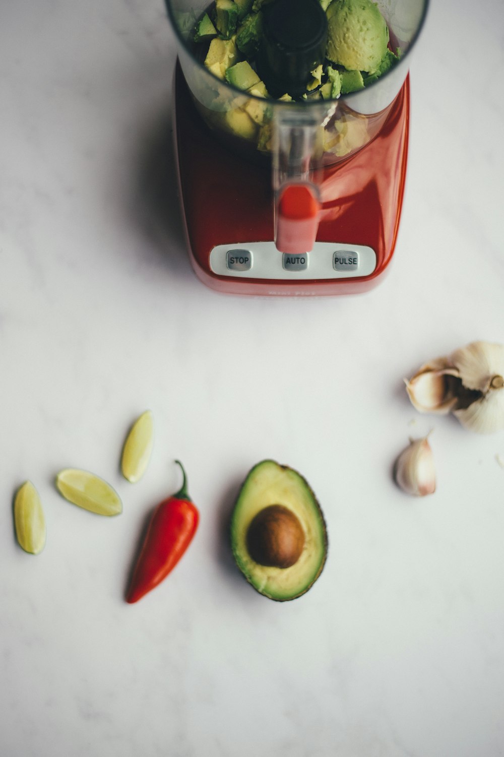 vegetables in blender