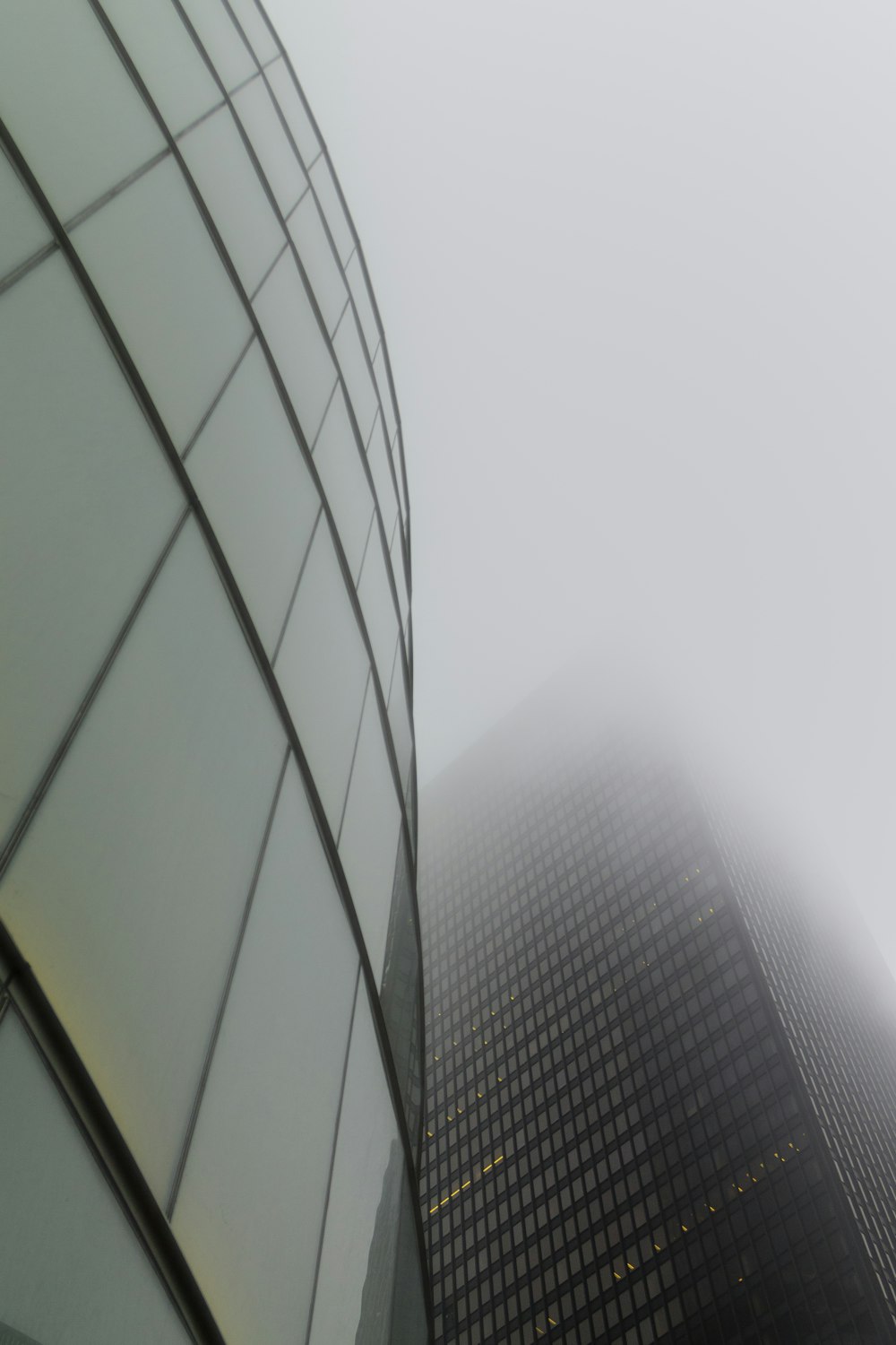 glass building under white sky during daytime