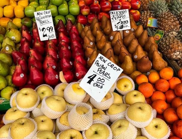 assorted bunch of fruit lot