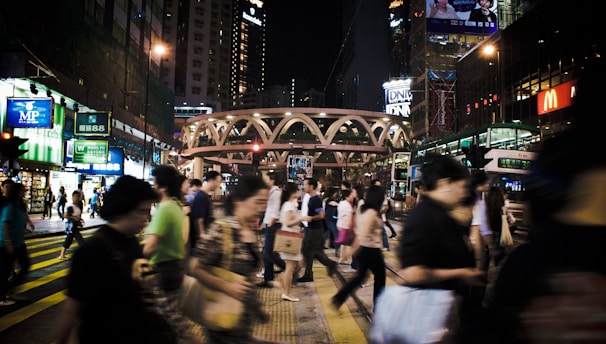 people walking near buildings