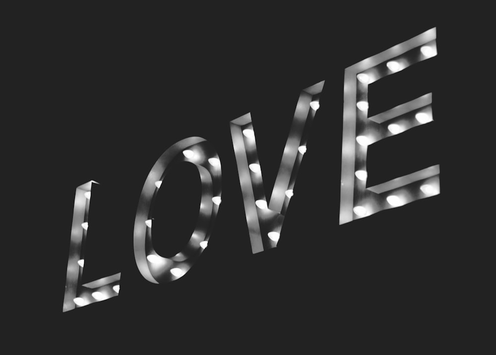 LOVE LED-Beschilderung