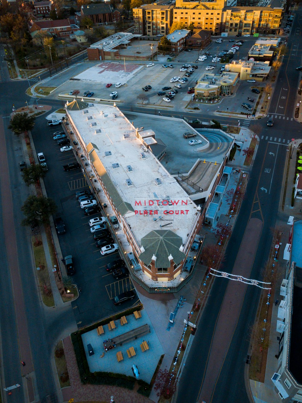 high-angle photo of cityscape