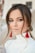 woman wearing white sweate