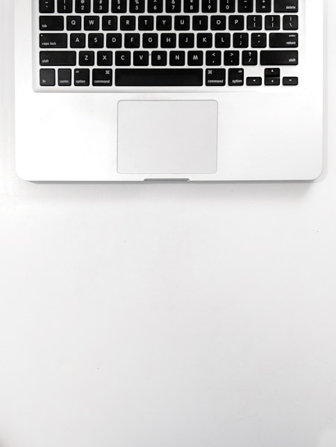 silver MacBook