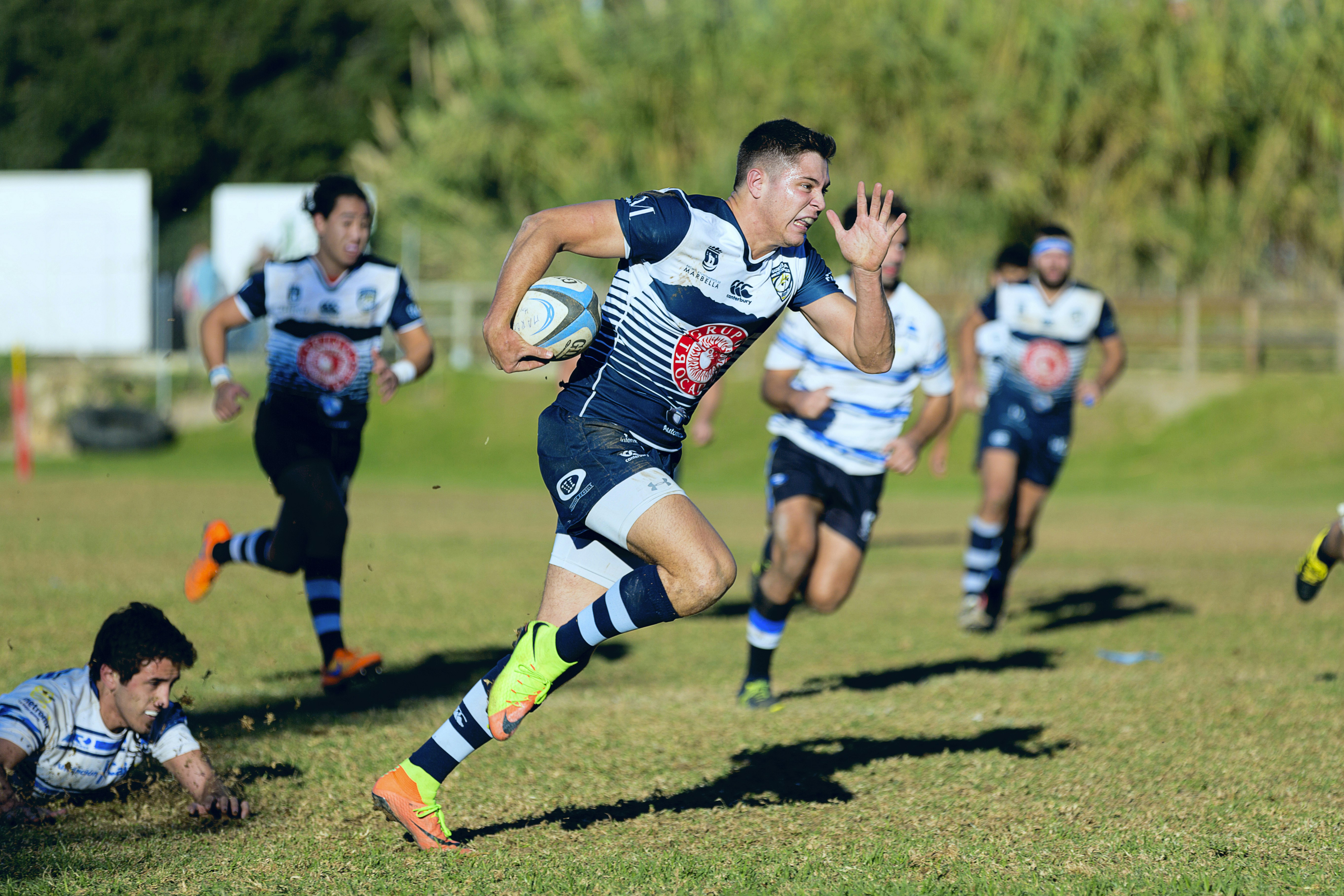 Durante el partido jugado en el Bahia’s Park de Marbella el 02-12-2017 entre el Trocadero Marbella Rugby Club y el Ciencias Club de Rugby de Sevilla