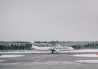 passenger plane on runway