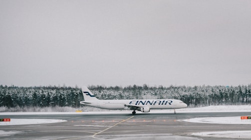 passenger plane on runway