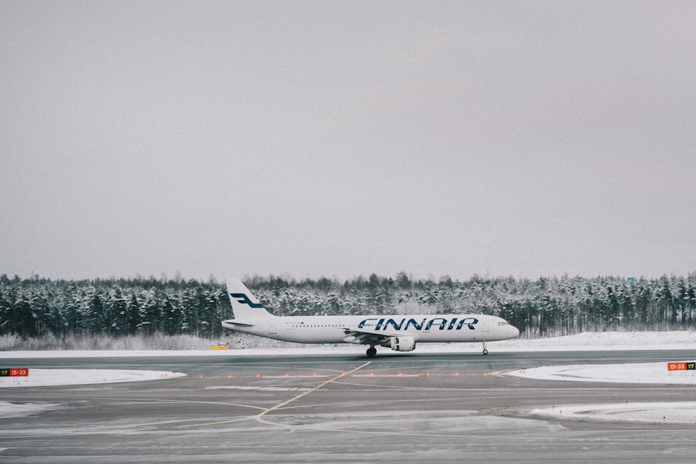 passenger plane on runway