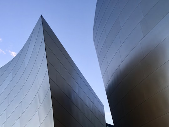 worm's-eye view photography of concrete building in Walt Disney Concert Hall United States
