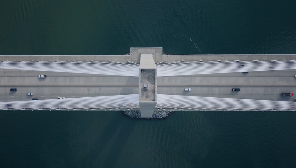 Vue aérienne du pont