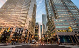 worm's-eye view photography of buildings